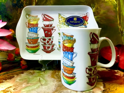 Set: Becher + Tablett Ashdene