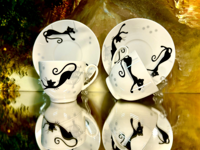 Set: 2 Espressotassen + 2 Untertassen