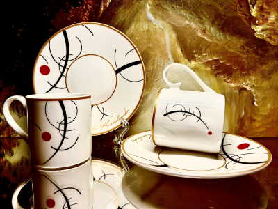 Set: 2 Espressotassen + 2 Untertassen Vassily Kandinsky