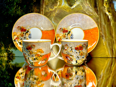 Set: 2 Tassen + 2 Untertassen