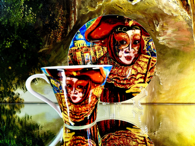 Gedeck 2tlg. : Tasse + Untertasse