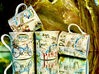 Set: 4 Tassen  Nostalgie