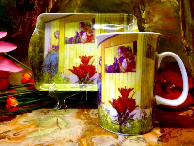 Set: Becher + Tablett Ashdene