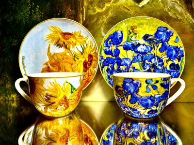 Set: 2 Tassen + 2 Untertassen