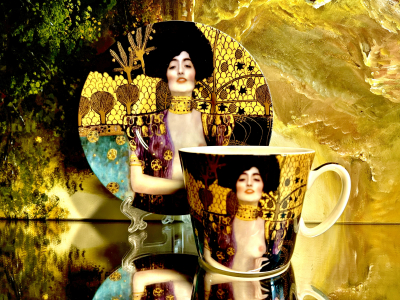 Gedeck 2tlg.: Tasse + Untertasse Gustav Klimt