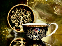 Gedeck 2tlg.: Teetasse + Untertasse Gustav Klimt
