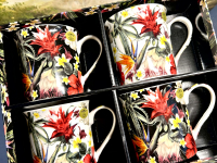 The Leonardo Collection Set: 4 Becher Hibiscus