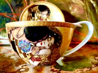 Gedeck 2 tlq.: Teetasse + Untertasse Gustav Klimt