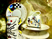 Set: 2 Espressotassen + 2 Untertassen Wassily Kandinsky