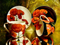 Set: 2 Tassen + 2 Untertassen