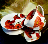 Set: 2 Tassen + 2 Untertassen