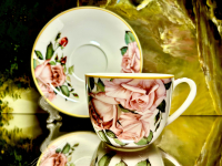 Gedeck 2tlg. : Jumbotasse + Untertasse