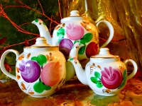 Dulevo Russland Set: 3 Teekannen