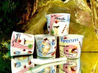 Set: 4 Eisbecher + 4 L�ffel