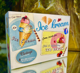 Set: 4 Eisbecher + 4 L�ffel