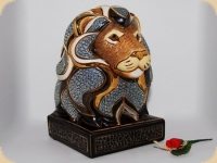 D Rosa Rinconada Buchsttze Blauer Lwe