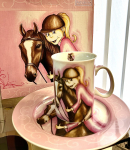 Set: Becher + Teller Ashdene