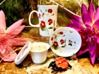 Set: Becher + Deckel + Teesieb + Schale Easy Life