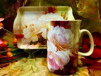 Set: Becher + Tablett Ashdene