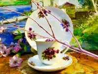 3tlg. Gedeck Reutter Porzellan