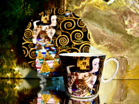 Gedeck 2tlg.: Tasse + Untertasse Gustav Klimt