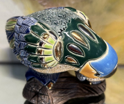 De Rosa Rinconada Papagei mit Papagei-Baby