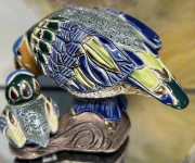 De Rosa Rinconada Papagei mit Papagei-Baby