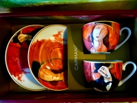 Set: 2 Tassen + 2 Untertassen