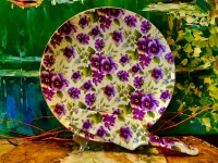 Tortenplatte + Tortenheber