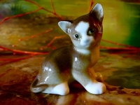 Lomonosov Porzellan Katze