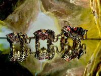 Pillendose Elefantenfamilie