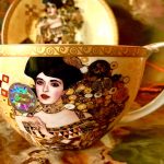 Gedeck 2tlg. : Teetasse + Untertasse Gustav Klimt