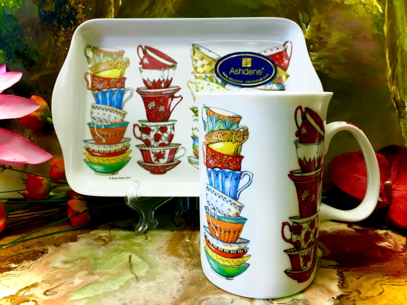 Set: Becher + Tablett Ashdene