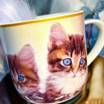 Tasse Katze + Schlüsselanhänger