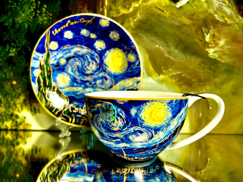Gedeck 2tlg. : Tasse + Untertasse Vincent van Gogh
