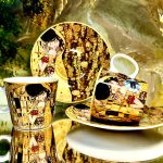 Set: 2 Espressotassen + 2 Untertassen Gustav Klimt