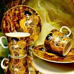Set: 2 Espressotassen + 2 Untertassen Gustav Klimt