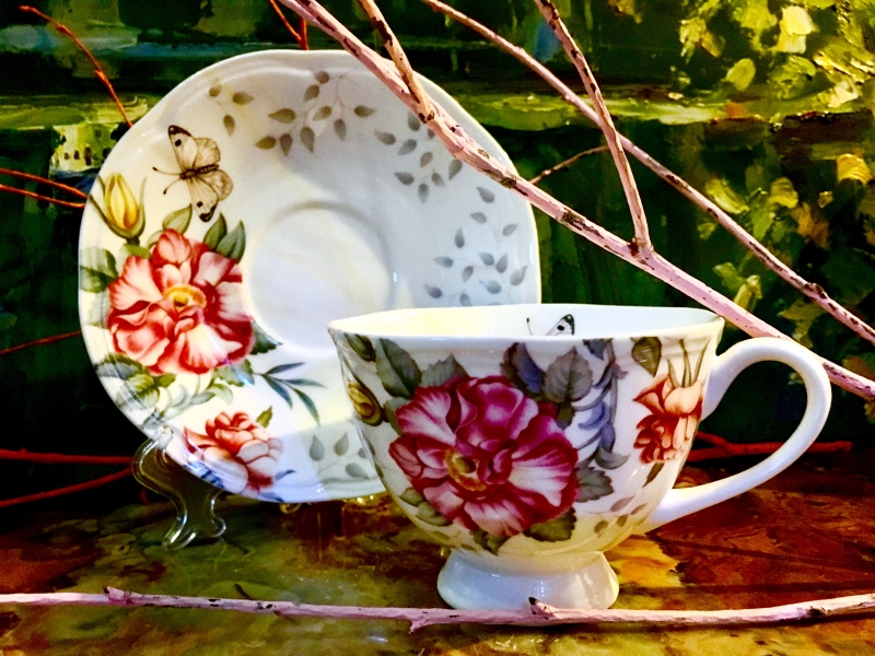 Gedeck 2 tlg. : Tasse + Untertasse