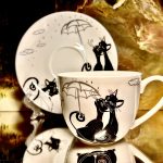 Gedeck 2 tlg. : Jumbotasse + Untertasse