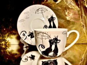 Gedeck 2 tlg. : Jumbotasse + Untertasse