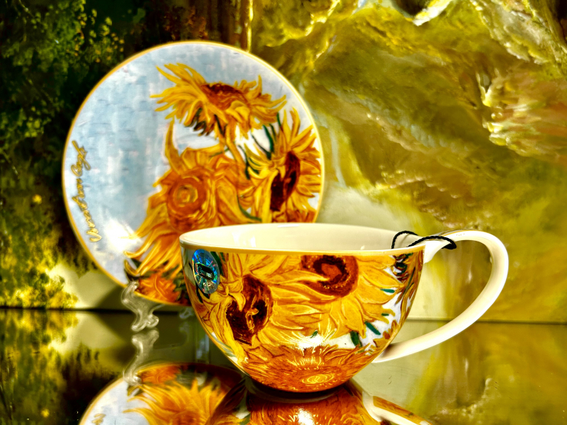 Gedeck 2tlg. : Tasse + Untertasse Vincent van Gogh