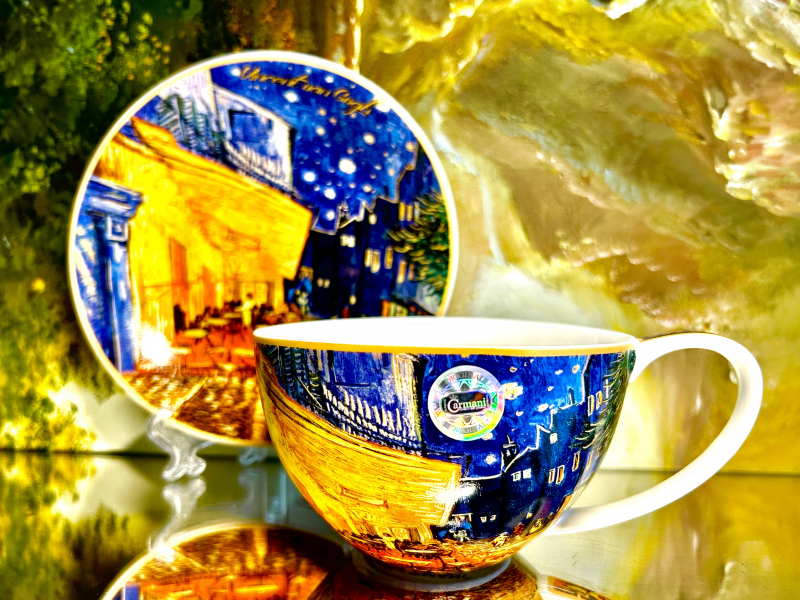 Gedeck 2tlg. : Tasse + Untertasse Vincent van Gogh