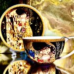 Gedeck 2tlg. : Teetasse + Untertasse Gustav Klimt