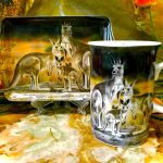 Set: Becher + Tablett Ashdene