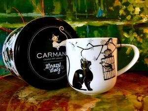 Tasse Crazy Cats + Metallbox