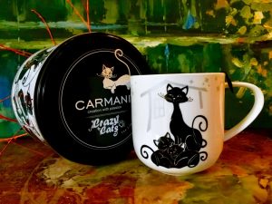Tasse Crazy Cats + Metallbox