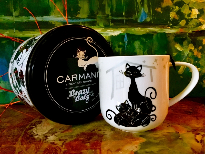 Tasse Crazy Cats + Metallbox