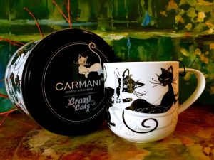 Tasse Crazy Cats + Metallbox