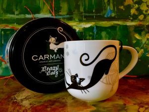 Tasse Crazy Cats + Metallbox