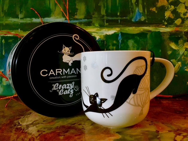 Tasse Crazy Cats + Metallbox